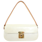 Louis Vuitton Ivory Perle Vernis Malibu Street Baguette Shoulder Bag