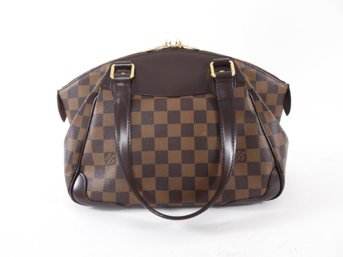 Louis Vuitton Brown Check Damier Verona PM Bag