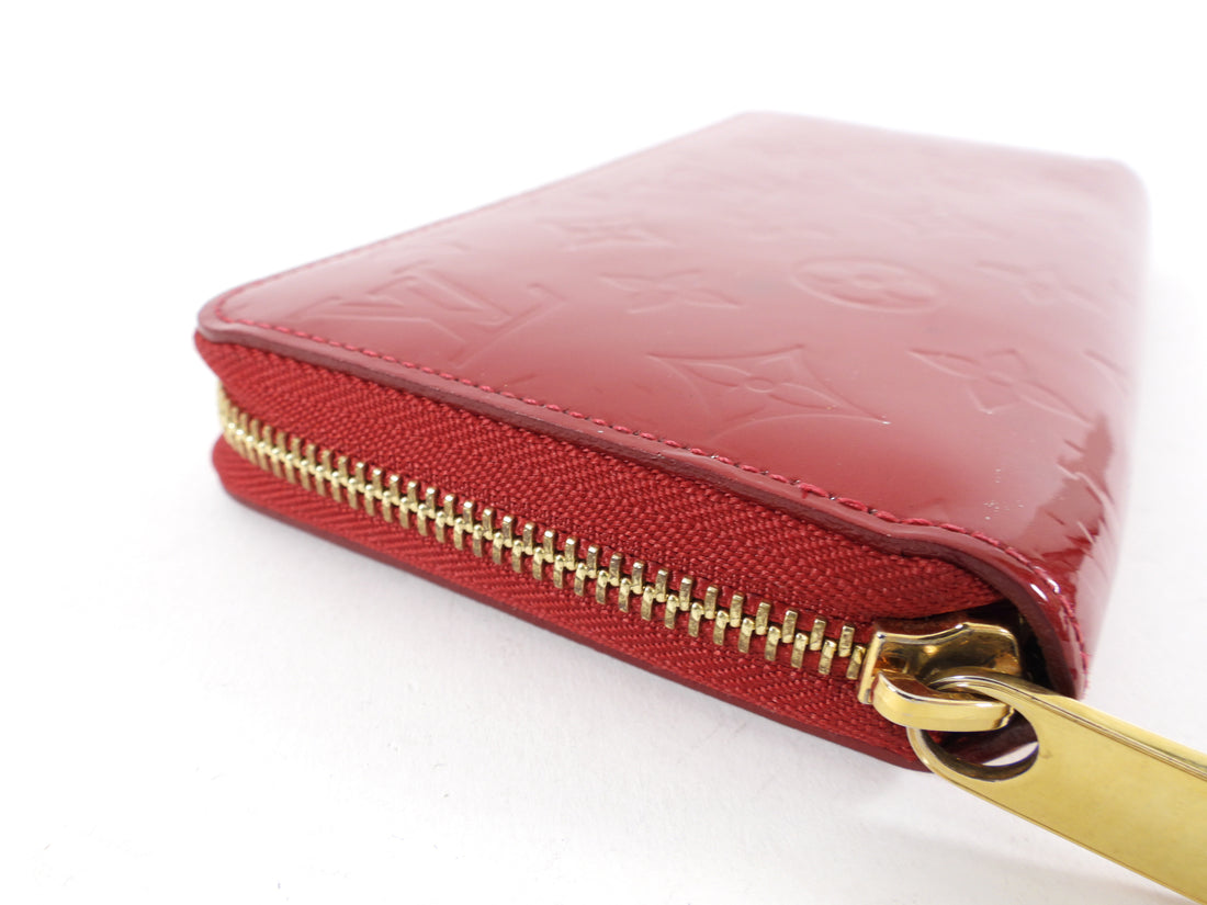 Louis Vuitton Red Empreinte Vernis Zippy Wallet