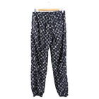 Louis Vuitton Monogram Black and White Nylon Windbreaker Pants - 38