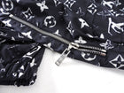 Louis Vuitton Monogram Black and White Nylon Windbreaker Pants - 38