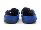 Birkenstock x Manolo Blahnik Blue Velvet Boston Crystal Clogs - 37