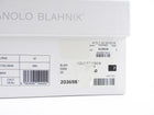 Manolo Blahnik Brown Leather Brutas Ankle Wrap Sandals - 37