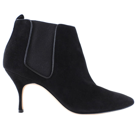 Manolo Blahnik Black Suede Ankle Boot - 36.5 / 6