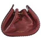 Marc Jacobs Red Croc Embossed Leather Sway Chain Bucket Bag
