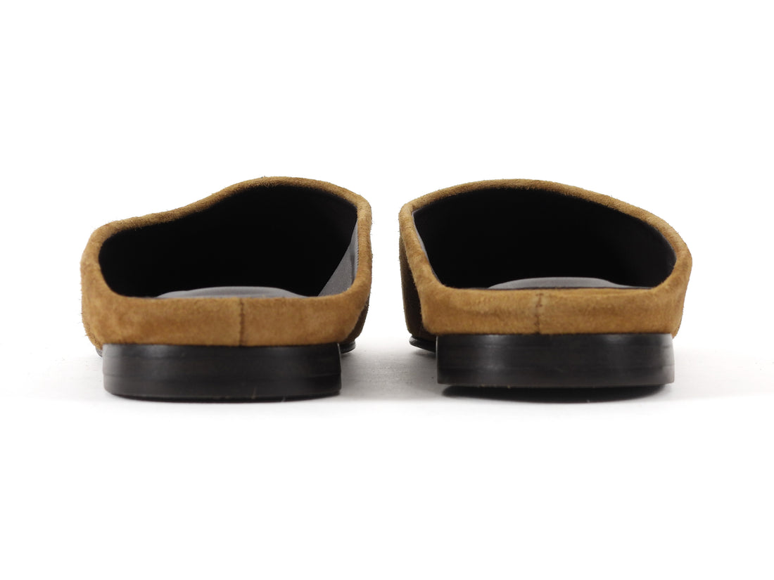 Margaux The Clara Brown Cedar Suede Mule Flats - 37