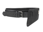 Maison Martin Margiela Black Leather Asymmetrical Waist Belt - 75