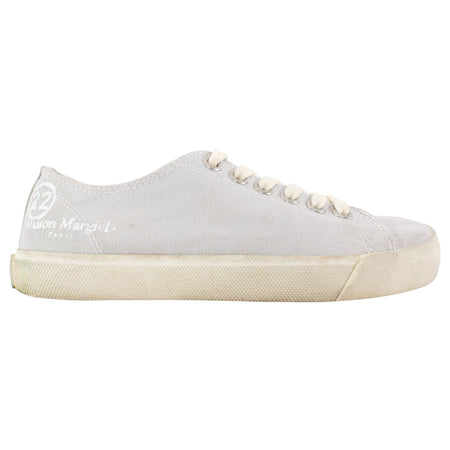Maison Margiela Light Grey Cloth Tabi Low Top Sneakers - 35.5
