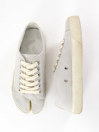 Maison Margiela Light Grey Cloth Tabi Low Top Sneakers - 35.5