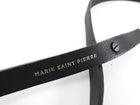 Marie Saint Pierre Black Leather Slim Belt