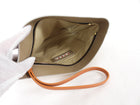 Marni Two Tone Beige Leather Off Museo Clutch Wristlet Bag