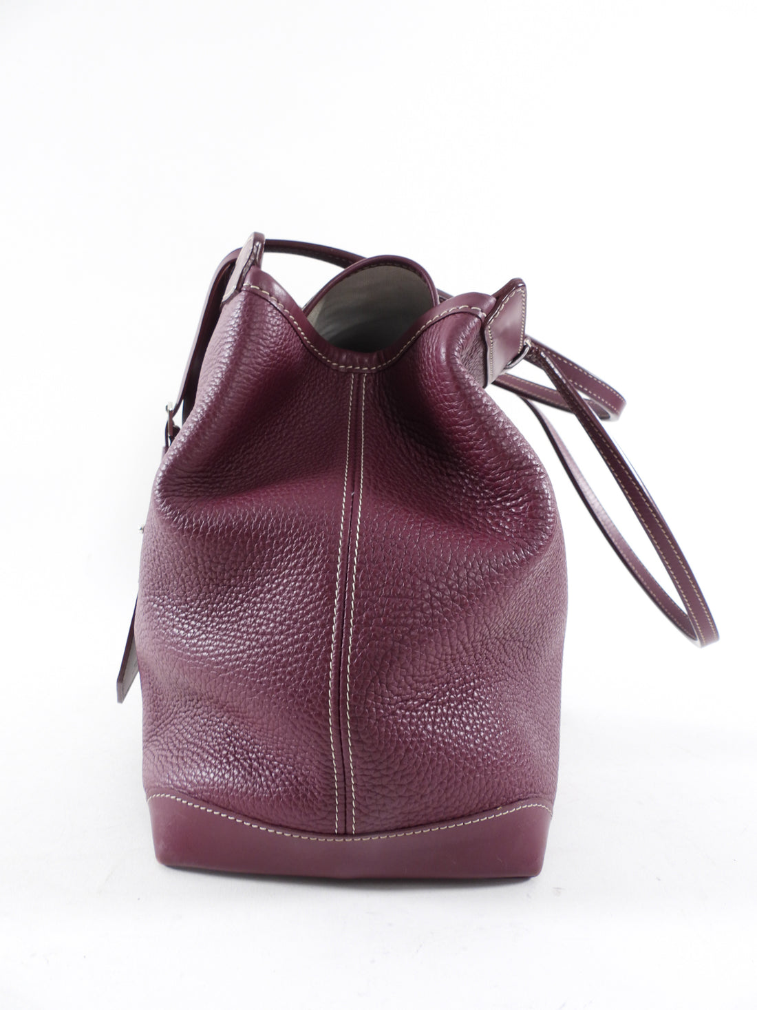 Goyard Plum Leather Goyardine Logo Bellechasse Biaude Shoulder Bag