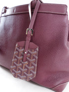 Goyard Plum Leather Goyardine Logo Bellechasse Biaude Shoulder Bag