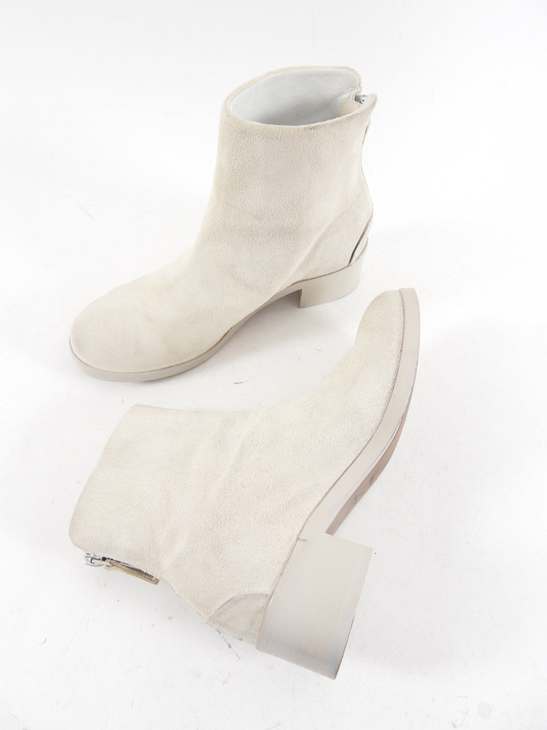 Marsell Ivory Suede Ankle Boot - 37