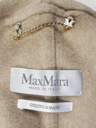 Max Mara Light Beige Stone Light Weight Double Faced Cashmere Cape Jacket - M / L