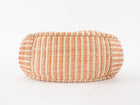 Max Mara Weekend Orange Striped Raffia Pasticcino Clasp Bag
