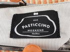 Max Mara Weekend Orange Striped Raffia Pasticcino Clasp Bag
