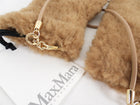 Max Mara Camel Teddy Fabric Mittens - SM