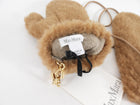 Max Mara Camel Teddy Fabric Mittens - SM
