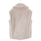 Max Mara Teano Light Beige Teddy Vest - XS / S / M