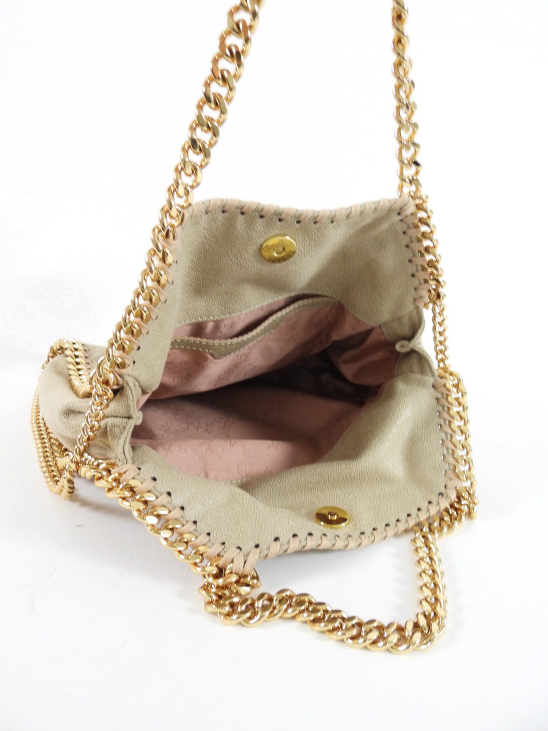 Stella McCartney Beige Vegan Falabella Mini Tote Bag