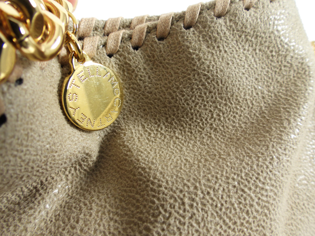Stella McCartney Beige Vegan Falabella Mini Tote Bag