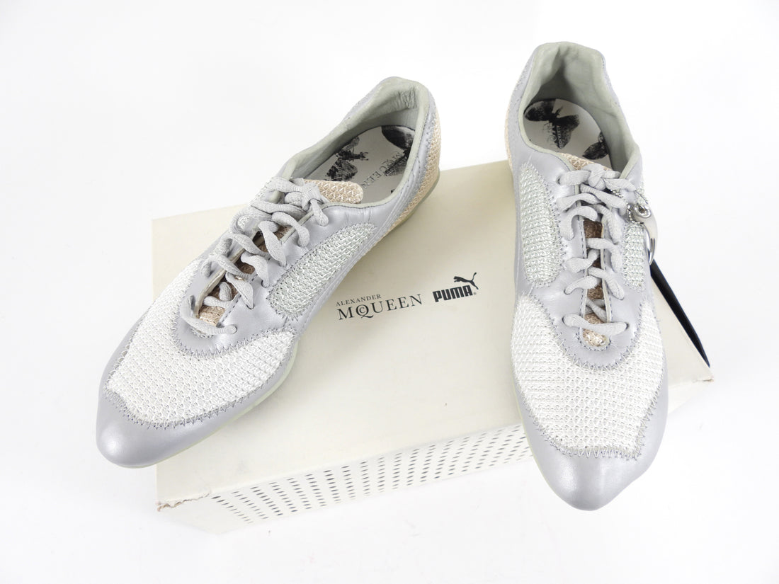 Alexander McQueen x Puma Vintage 2006 Limited Edition Silver Sneakers - 6