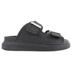 Alexander McQueen Black Rubber Sandals - 37