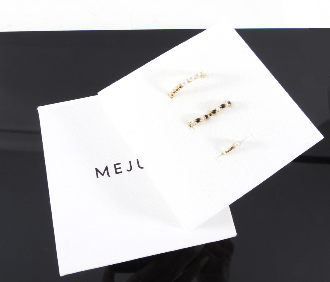 Mejuri Sterling Gold Vermeil 4pc Ring / Earrings Set