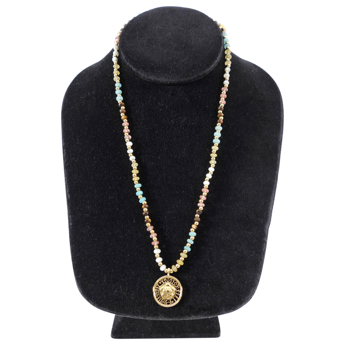 Missoma Sunshine Medallion Beaded Necklace