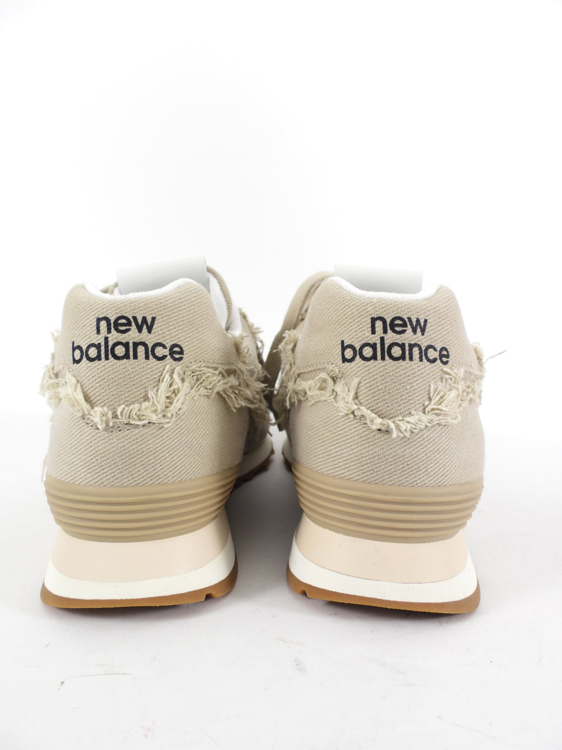 Miu Miu x New Balance Beige Frayed 574 Sneakers - 39.5