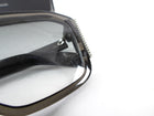 Fendi Freedom Clear Black Acetate Crystal Square Frame Sunglasses