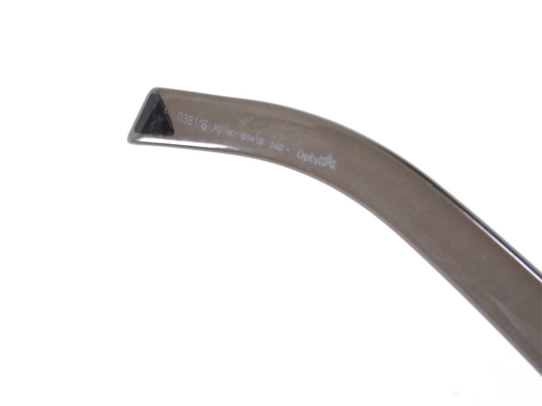 Fendi Freedom Clear Black Acetate Crystal Square Frame Sunglasses