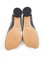 Maison Margiela MM6 Black Leather Tabi Ballerina Flats - 39.5