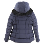 Moncler Grey Quilted Nylon Gracieux Fur Trim Hooded Down Coat - S (4/6)
