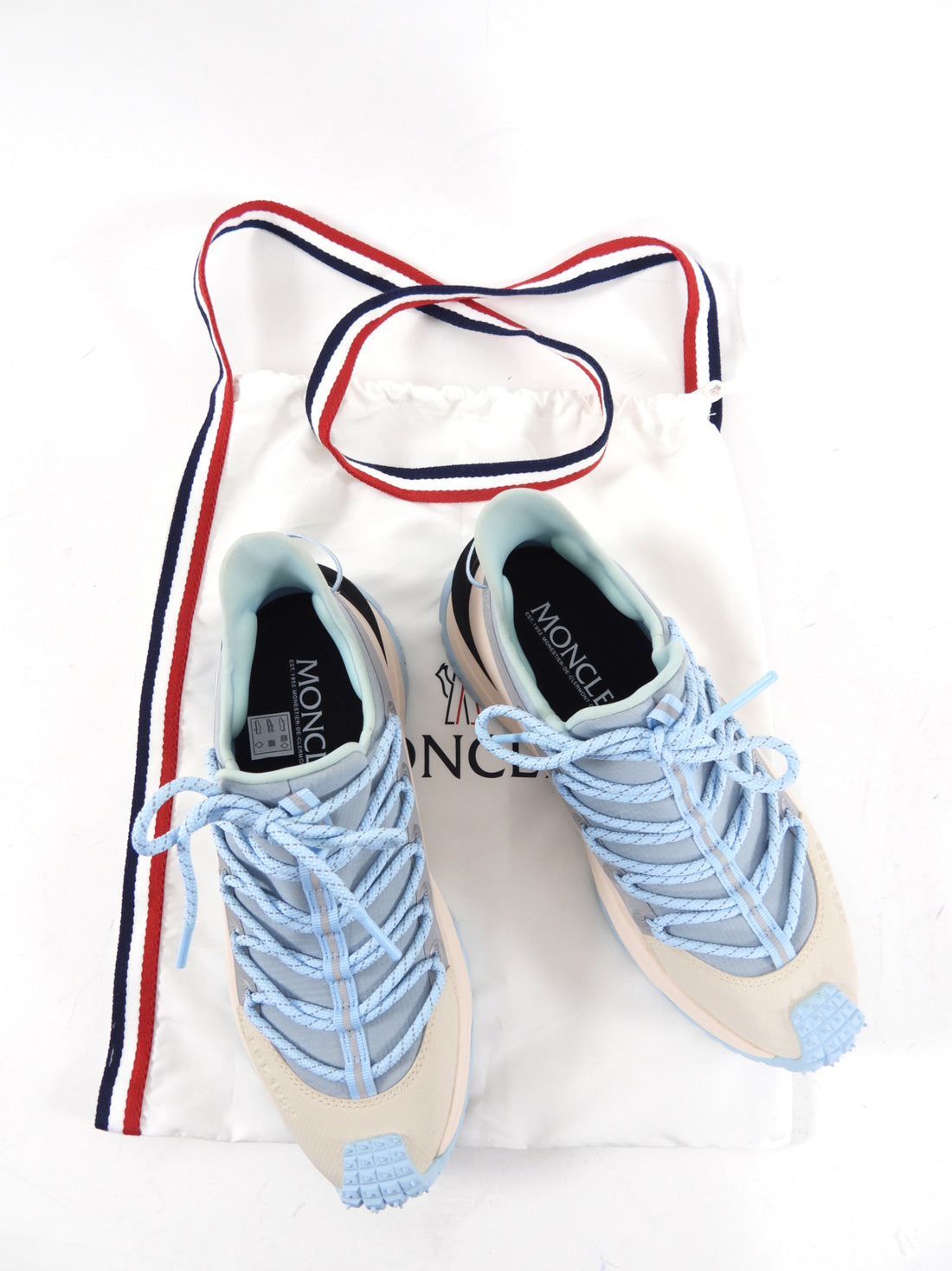 Moncler Off-White and Blue Trailgrip Lite 2  Sneakers - EU40