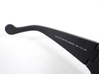 Moncler Black Wrap Sunglasses with Logo at Sides