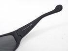 Moncler Black Wrap Sunglasses with Logo at Sides