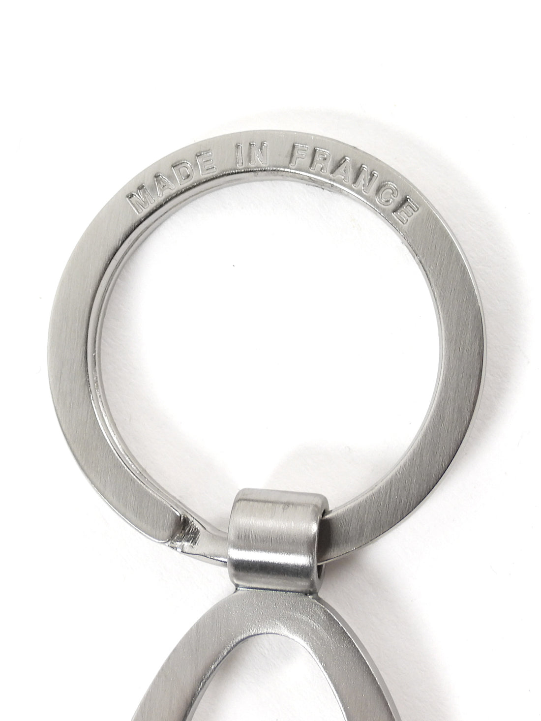 Mont Blanc Brushed Stainless Steel Oval Key Ring Chain