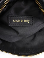 Moschino Couture Black Leather Biker Jacket Mini Chain Shoulder Bag