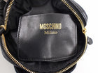 Moschino Couture Black Leather Biker Jacket Mini Chain Shoulder Bag