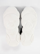 Moschino Couture Black and White Logo Teddy Sole High Top Sock Sneakers - 38