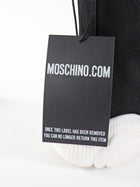 Moschino Couture Black and White Logo Teddy Sole High Top Sock Sneakers - 38