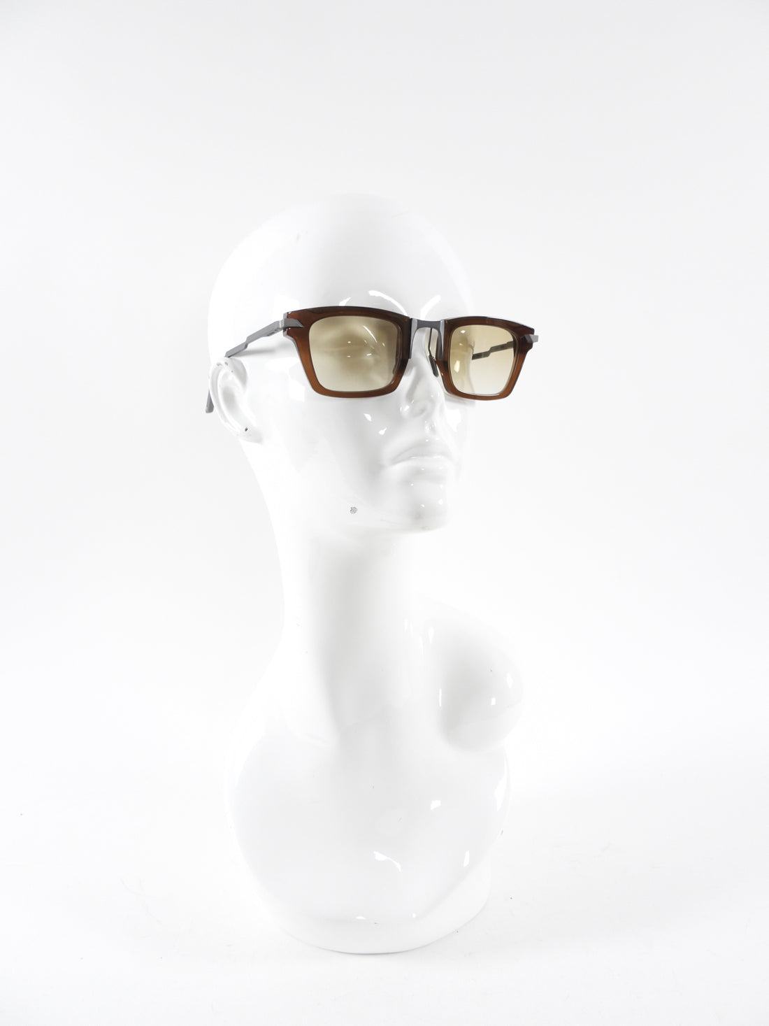Movitra Mario Black Limited Edition Square Acetate and Metal Sunglasses