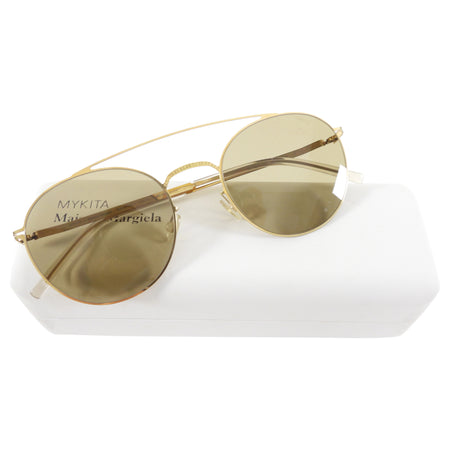 Mykita x Maison Margiela MMCRAFT007 Gold Round Sunglasses