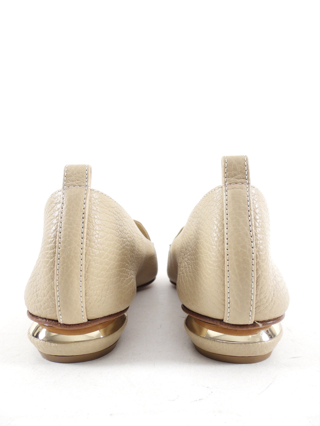 Nicholas Kirkwood Beige Pointed Beya Flat Shoes - 39 / 8