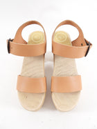 No 6 Store Wood Clogs with Light Tan Leather Upper 37