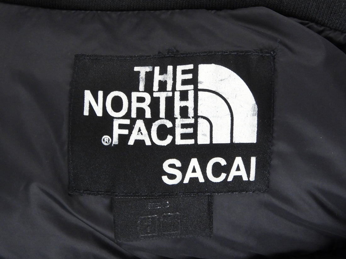 Sacai x The North Face Green and Black Hooded Bomber Jacket - S