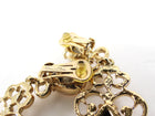 Oscar de la Renta Goldtone Topaz Crystal Drop Statement Earrings