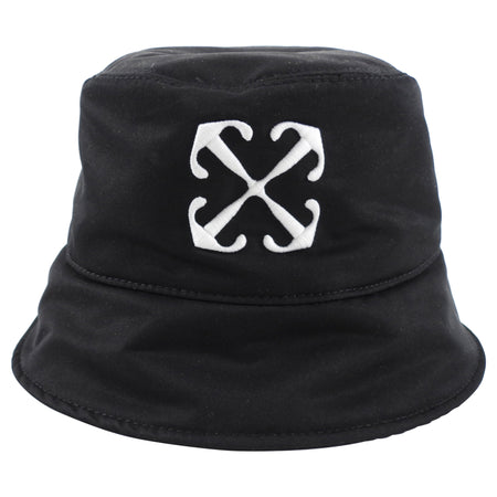 Off White Black Nylon White Logo Bucket Hat